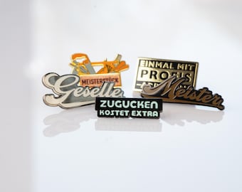 Hochwertige Handwerker Anstecker | Geschenk für Handwerker | Exklusive Pins für Meister & Gesellen