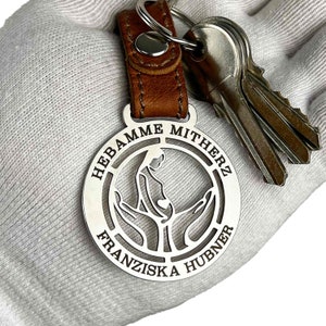 Midwife Union Keychain - Birthed in Compassion - Unique Gift for Maternal Care Professionals | midwife gift | gift for her