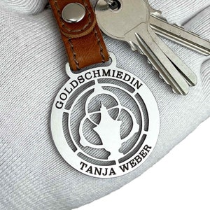Goldsmith Pendant | Goldsmith Gift | Personalized Keychain | Keychain with Engraving | Stainless Steel Pendant