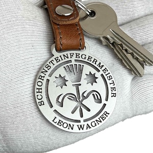 Chimney Sweep's Union Keychain Symbol of Luck & Tradition Ideal Gift for Home Enthusiasts and Craftsmen gift for coworker image 1