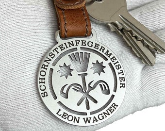 Chimney Sweep's Union Keychain - Symbol of Luck & Tradition - Ideal Gift for Home Enthusiasts and Craftsmen | gift for coworker