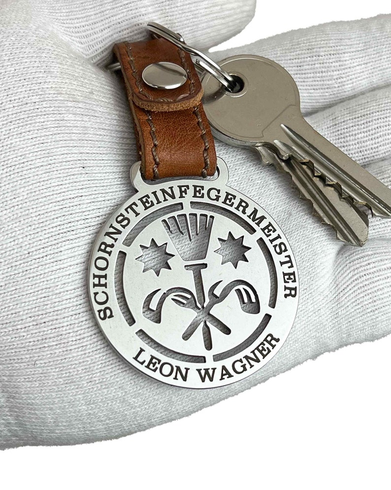 Chimney Sweep's Union Keychain Symbol of Luck & Tradition Ideal Gift for Home Enthusiasts and Craftsmen gift for coworker image 1