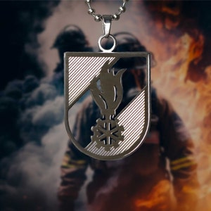 Firefighter Necklace | Necklace with Pendant | Firefighter Dad Gift | ÖBFV | Stainless Steel Necklace | Firefighter Gift