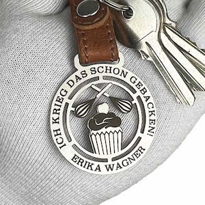 Kokshanger | Vakmancadeau | Gepersonaliseerde sleutelhanger | Sleutelhanger met gravure | Roestvrijstalen hanger