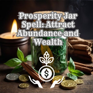 Prosperity Jar Spell Kit: Attract Abundance & Wealth - Ritual Tools for Financial Success And Manifestation