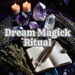 Dream Magick Ritual | Enhance Dream Recall & Lucid Dreaming | Dream Enhancement Spell | Handmade | Psychic Exploration