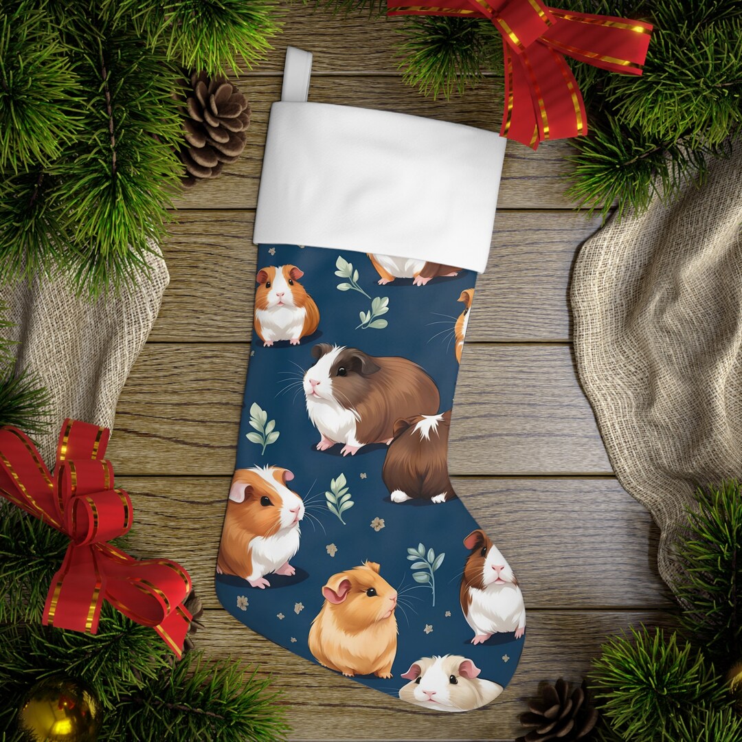 Guinea Pig Holiday Stocking Guinea Pigs Christmas Stocking Etsy UK