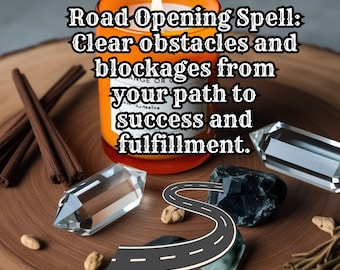 Feitiço de Abertura de Estrada | Eliminar obstáculos para o sucesso | Ritual de Limpeza de Caminho | Feito à mão | Realização e Cumprimento