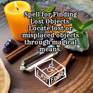 Spell for Finding Lost Objects | Locate Misplaced Items | Magical Retrieval Ritual | Handmade | Lost and Found Charm
