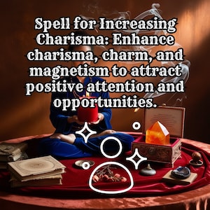 Spell for Increasing Charisma | Enhance Charm & Magnetism | Attract Positive Opportunities | Handmade | Personal Magnetism