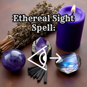 Ethereal Sight Spell | Enhance Psychic Vision & Intuition | Clairvoyance Ritual | Handmade | Spiritual Insight | Psychic Gift