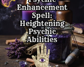 Psychische Verbesserung Zauber - Psychische Fähigkeiten erhöhen, Digitaler Download, Wicca Magie, Witchcraft Ritual für Intuition