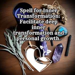 Spell for Inner Transformation | Facilitate Personal Growth | Transformation Ritual | Handmade | Spiritual Evolution