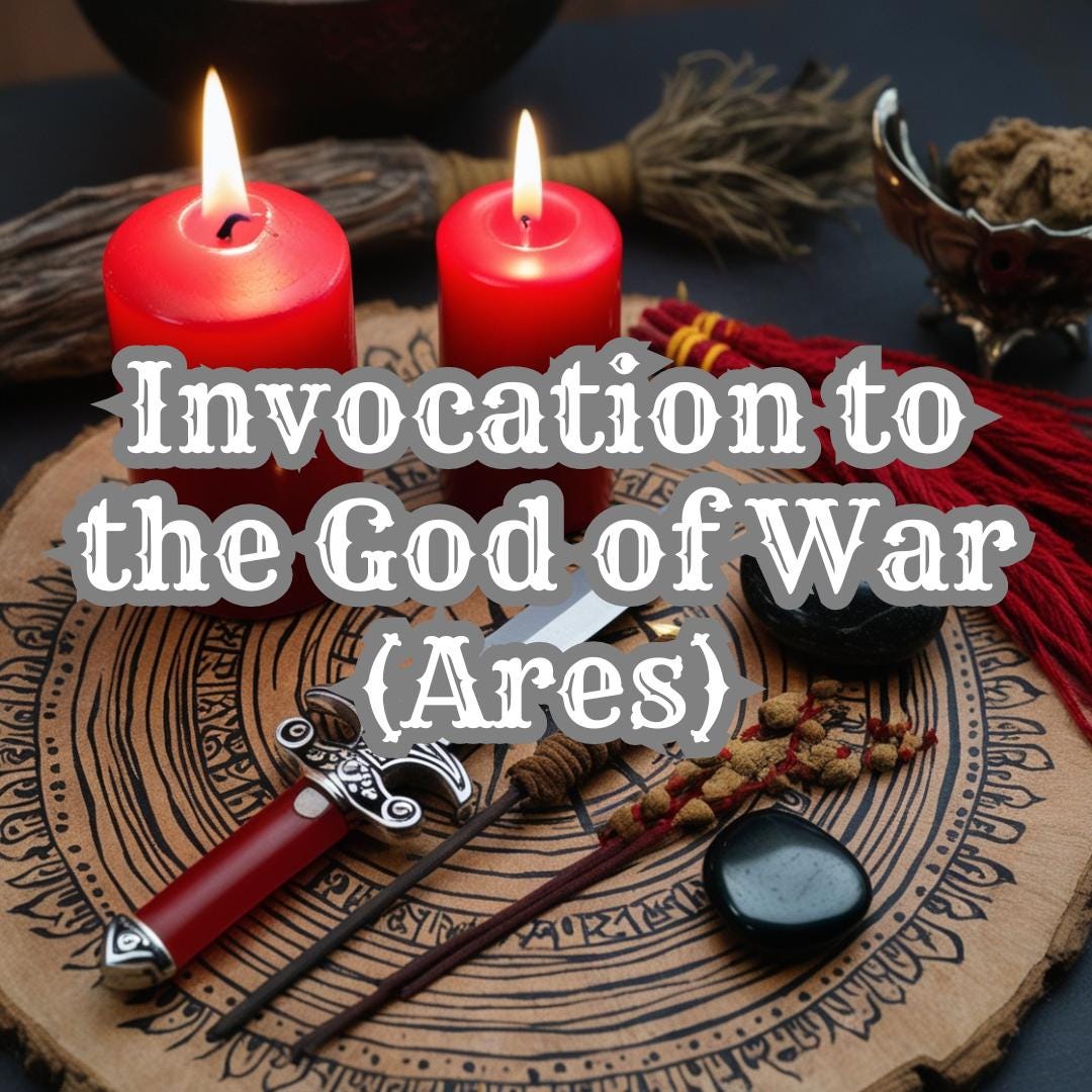 Mars Invocation Ritual Ares Invocation: God of War Ritual (digital Download) - Etsy