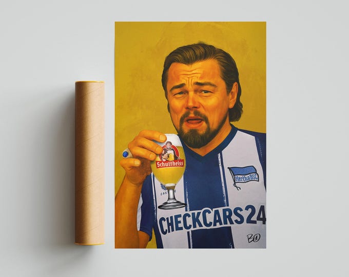 Leonardo DiCaprio Meme HBSC Poster/ high-quality 250g/m² print
