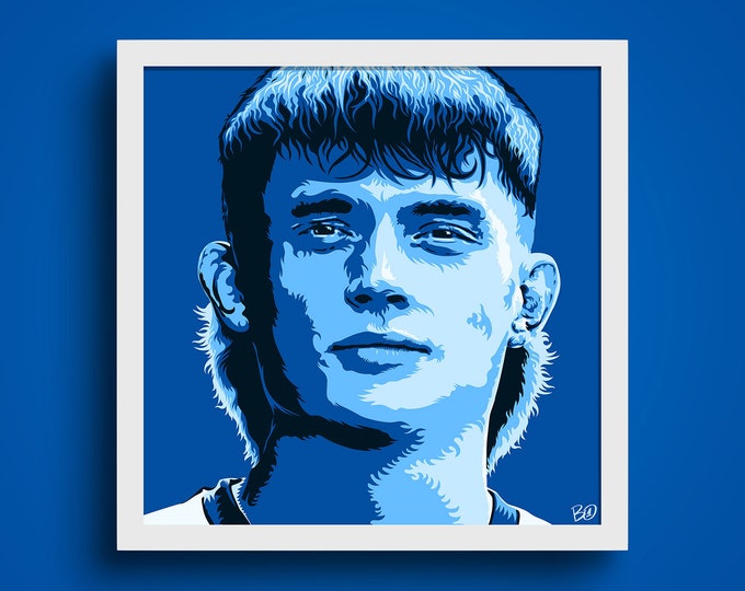 Art print - Fabian Reese on Fire/ high-quality 250g/m² print