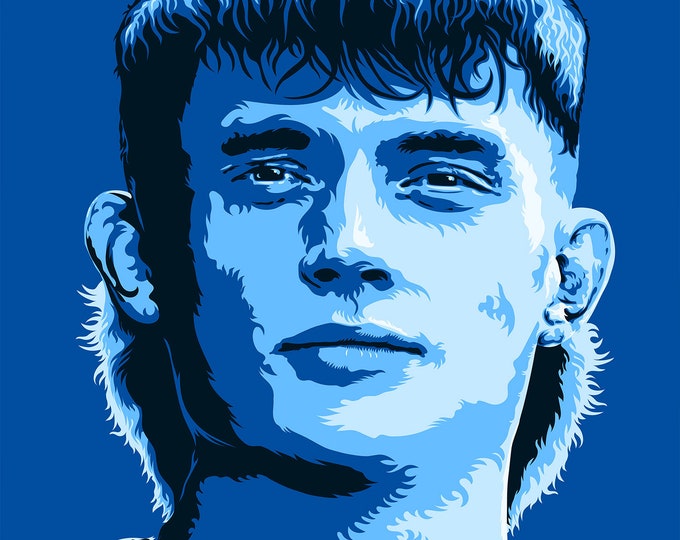 Art print - Fabian Reese on Fire/ high-quality 250g/m² print