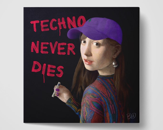 Art print - Techno never dies / high-quality 250g/m² print