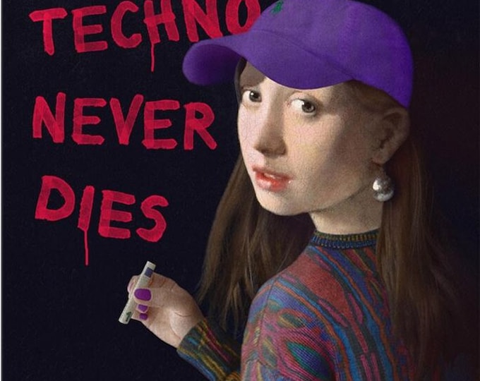 Art print - Techno never dies / high-quality 250g/m² print