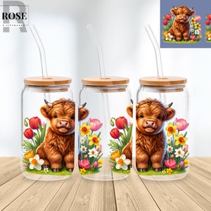 16 Oz Libbey Glass Can Wrap Png Sublimation Digital Instant Download, Cartoon Libbey Png, Glass Cup, Coffee Cup, Glass Jar