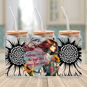 Self Love 16 Oz Libbey Glass Can Wrap Png Sublimation Digital Instant Download, Cartoon Libbey Png, Glass Cup, Coffee Cup, Glass Jar