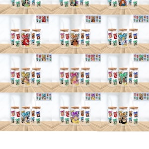 Instant Digital Download - Princess Bundle 16 Oz Libbey Glass Can Wrap Png