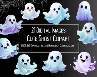 Halloween söt spöke clipart - Halloween söt spöke clipart grafik PNG-format direktnedladdning för kommersiellt bruk clipart
