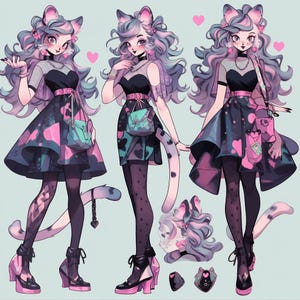 OC Adoptable 820 Feline Themed