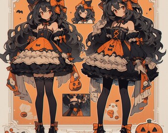 OC Adoptable 01 Halloween Edition