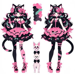 OC Adoptable 826 Feline Themed