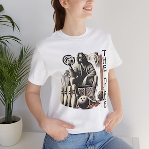 The Dude Bowling and White Russian Shirt - Big Lebowski Fan Tee