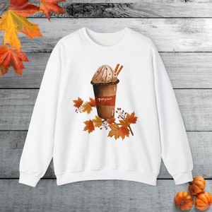 Fall Coffee Sweatshirt Pumpkin Spice Sweatshirt Latte Sweatshirt Thanksgiving Sweater Latte Drink Sweatshirt Pumpkin Spice Latte Drink Cup