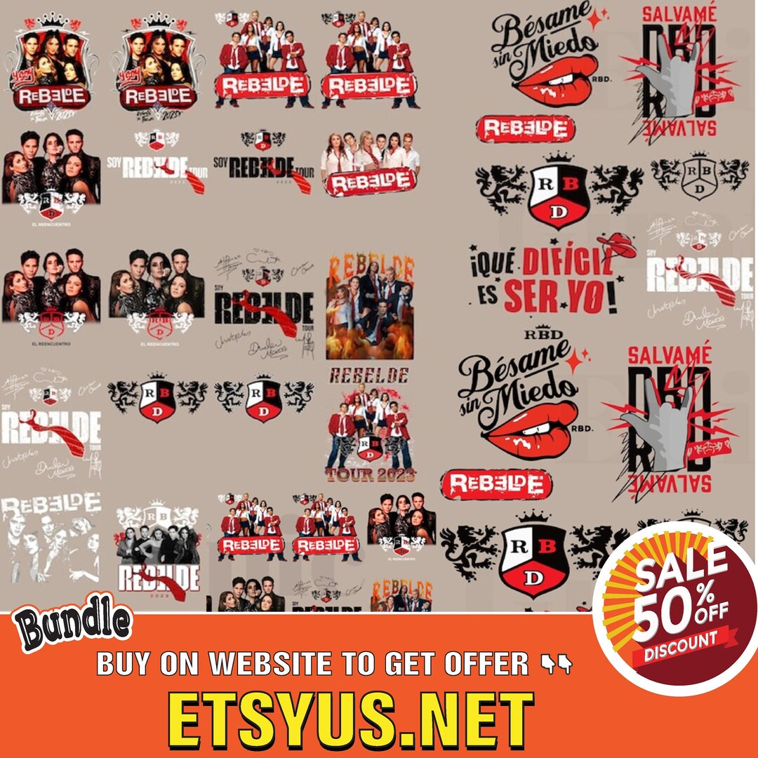 Rebelde Png, Designs, Rbd Touring Png, Rbd Rebelde Tour 2023 Bundle Png ...