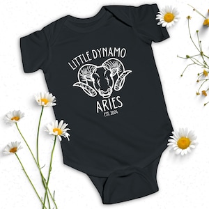 Simpatico body intero con segno zodiacale Ariete per bambino, miglior regalo per la mamma astrologica, vestito alternativo gotico, regalo celeste per la doccia del neonato