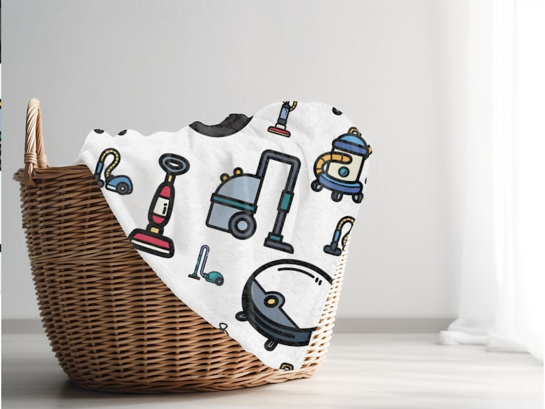 Cute Vacuum Cleaner Blanket for Toddler, Gift for Vacuum Obsessed Kids
