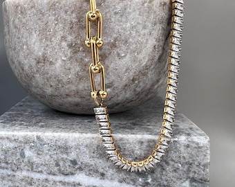 Valentina Baguette Necklace