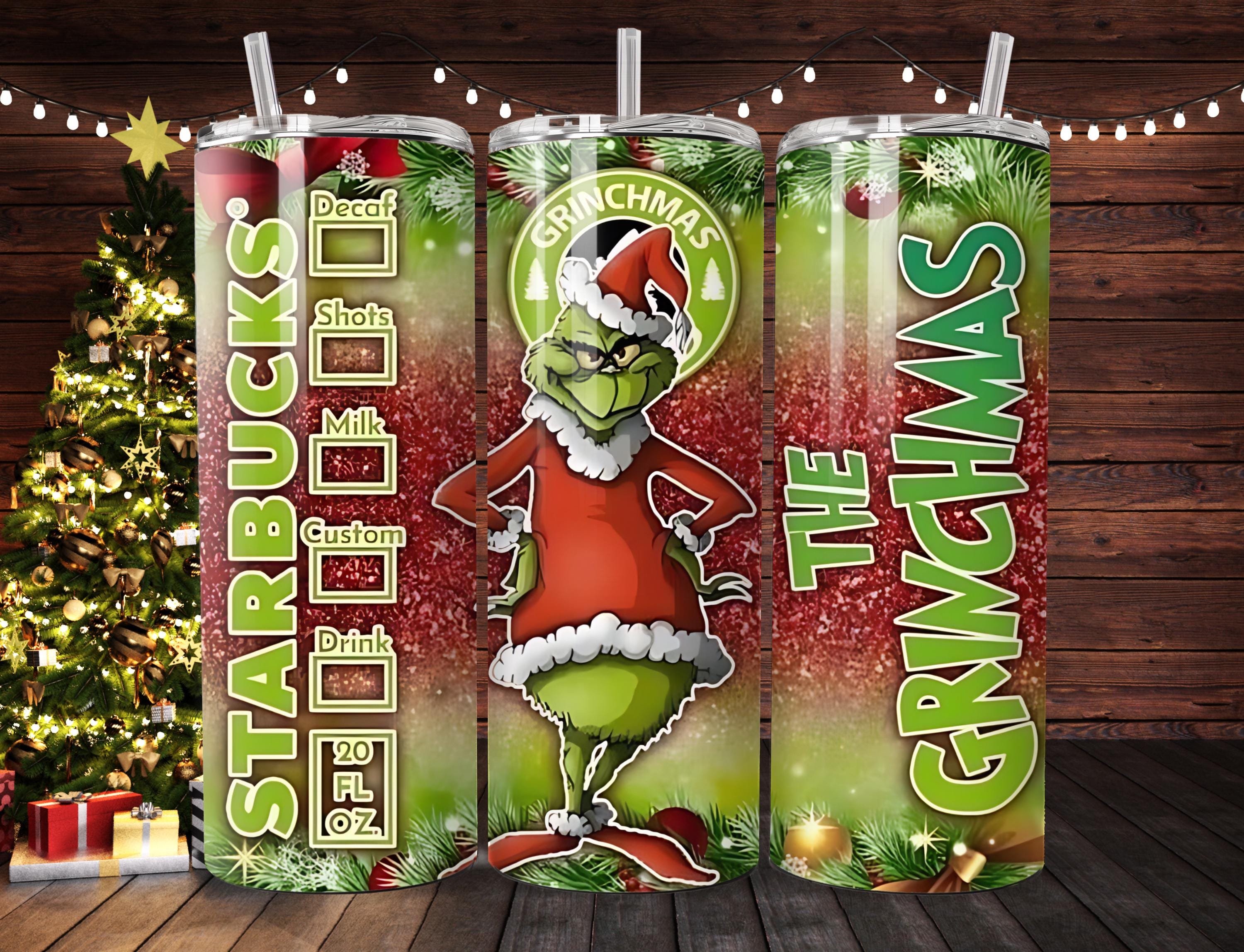 Grinchmas Christmas Tumbler 20oz, How the Grinch Stole Christmas Cup, Holiday Gift Idea, Starbucks Inspired, Christmas Tumbler, Sublimation