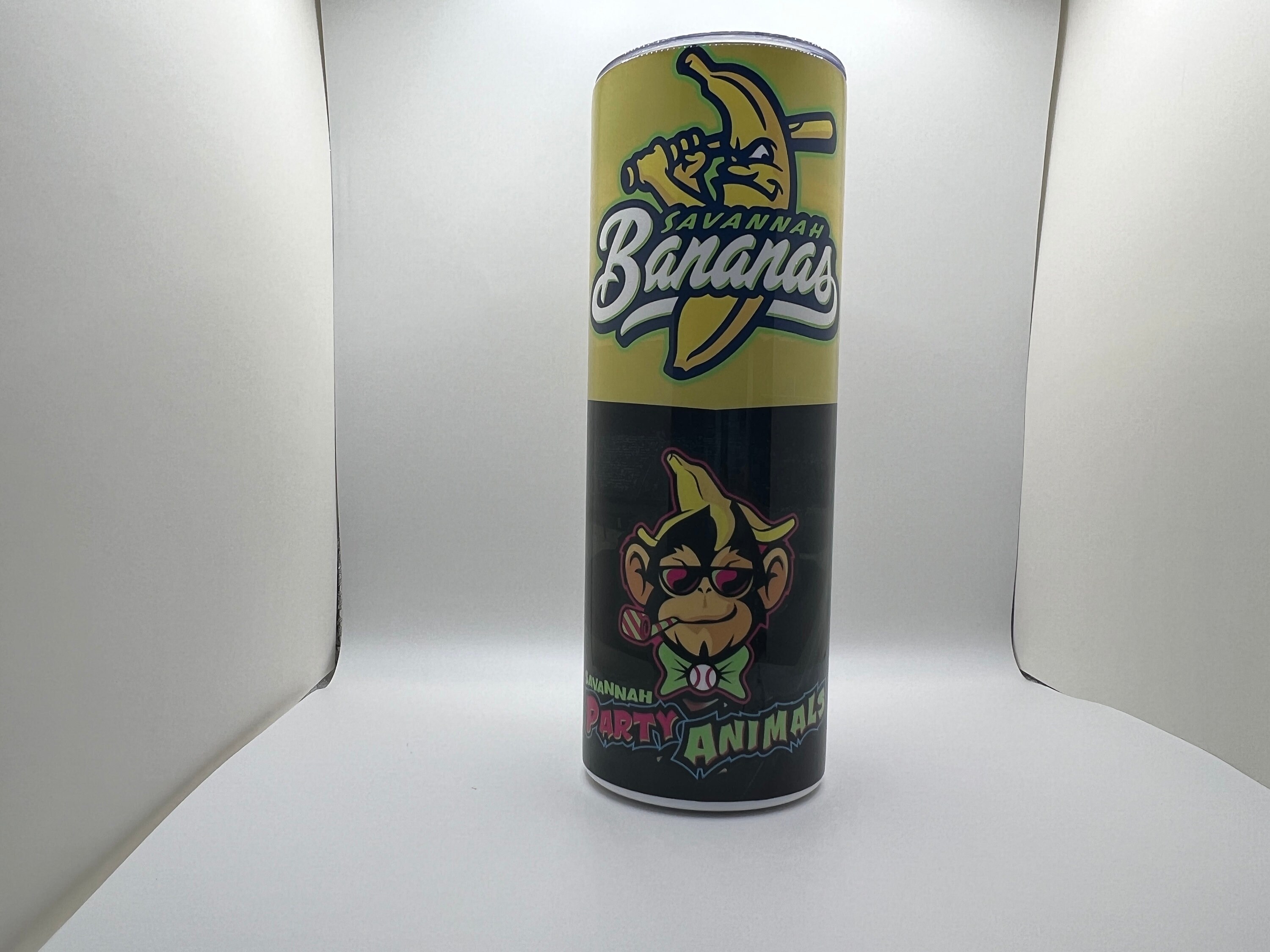 Savannah Bananas & Party Animals Baseball 20oz Custom Tumbler Etsy
