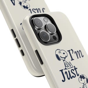 Funny Phone Case I'm Just A Girl Let Me Rot in Bed Tough Phone Cases, Sarcastic Girl Power Cover, Protective Cell Phone Case, Cool Teen image 3
