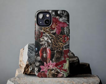 Sade Aesthetic Tough Phone Cases, Disco New York City Collage Phone Case, Downtown Girl Streetwear Phone Cover, Trendy Phone Accessories,