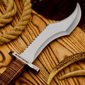 15&quot; One of KIND Custom Handmade D2 tool Steel Hunting BOWIE Knife Survival Knife