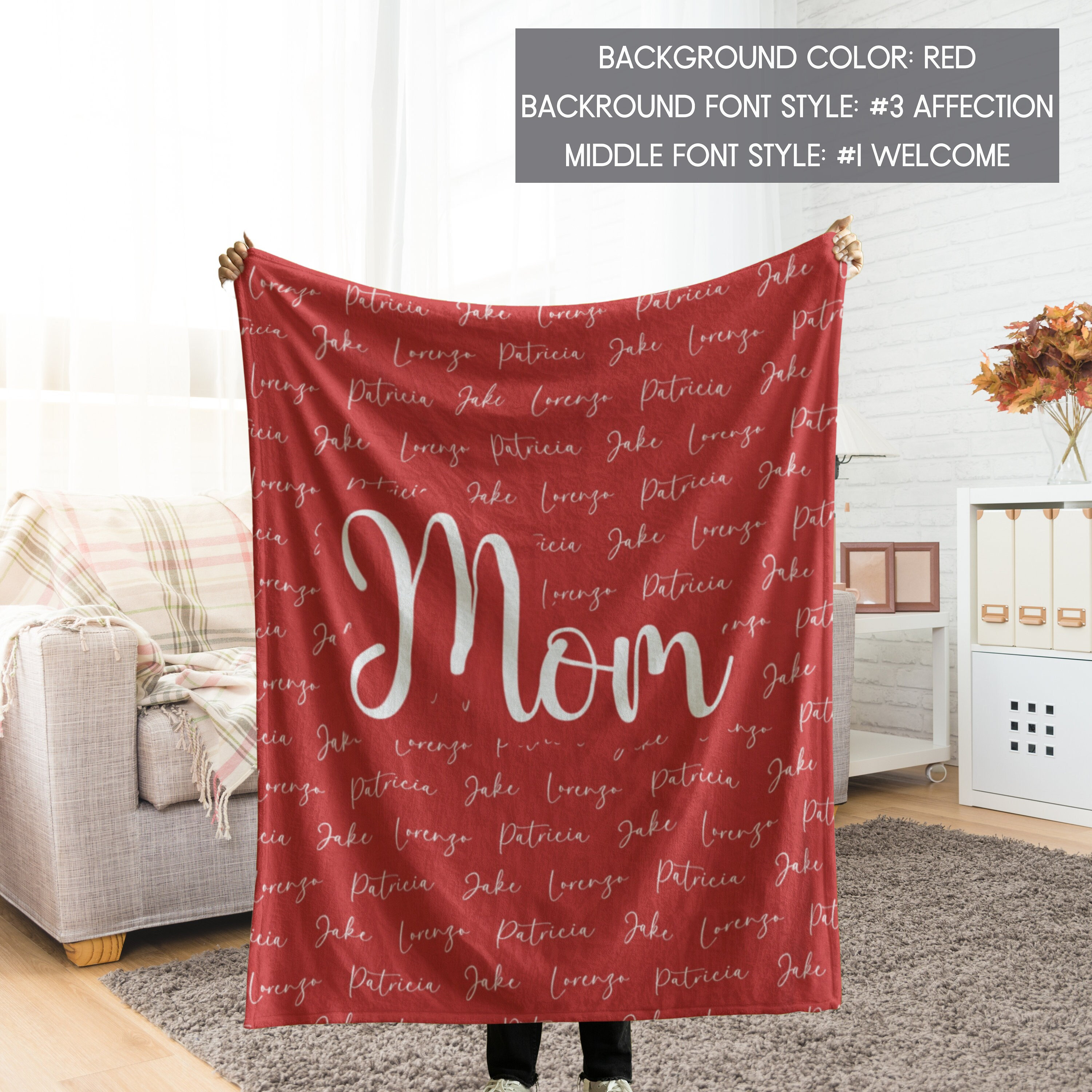 Personalized Blanket for Mom Etsy