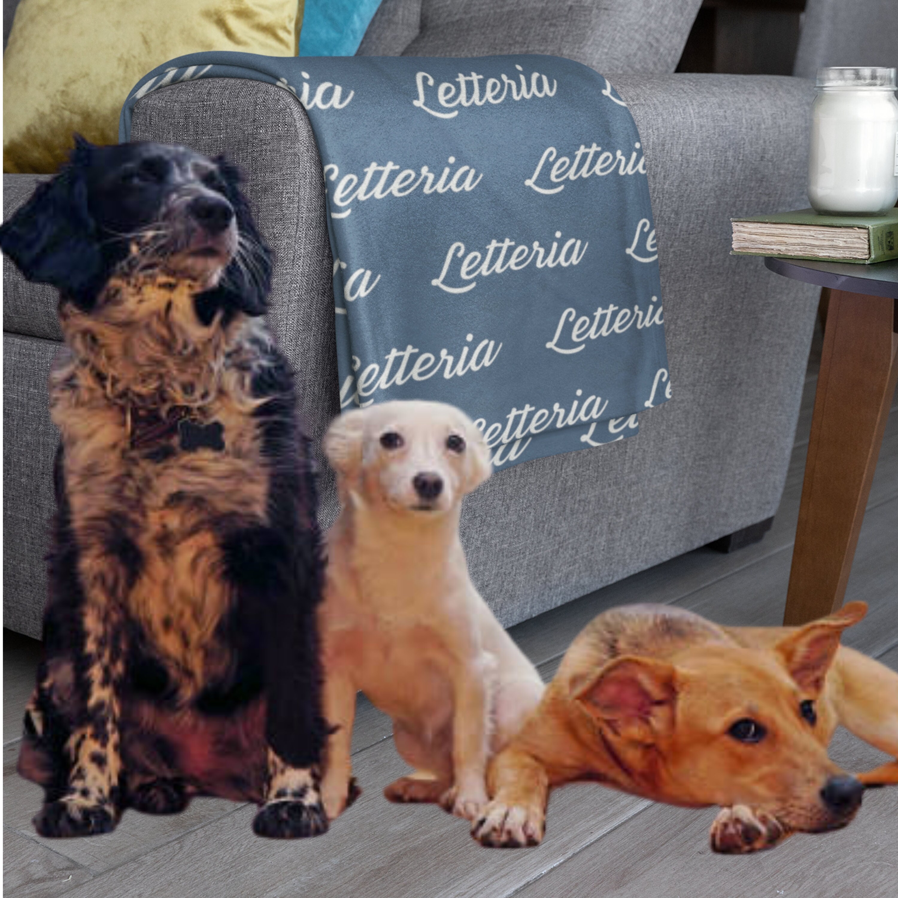 Personalized Blanket for Dog, Custom Pet Name Throw, Personalized Dog ...