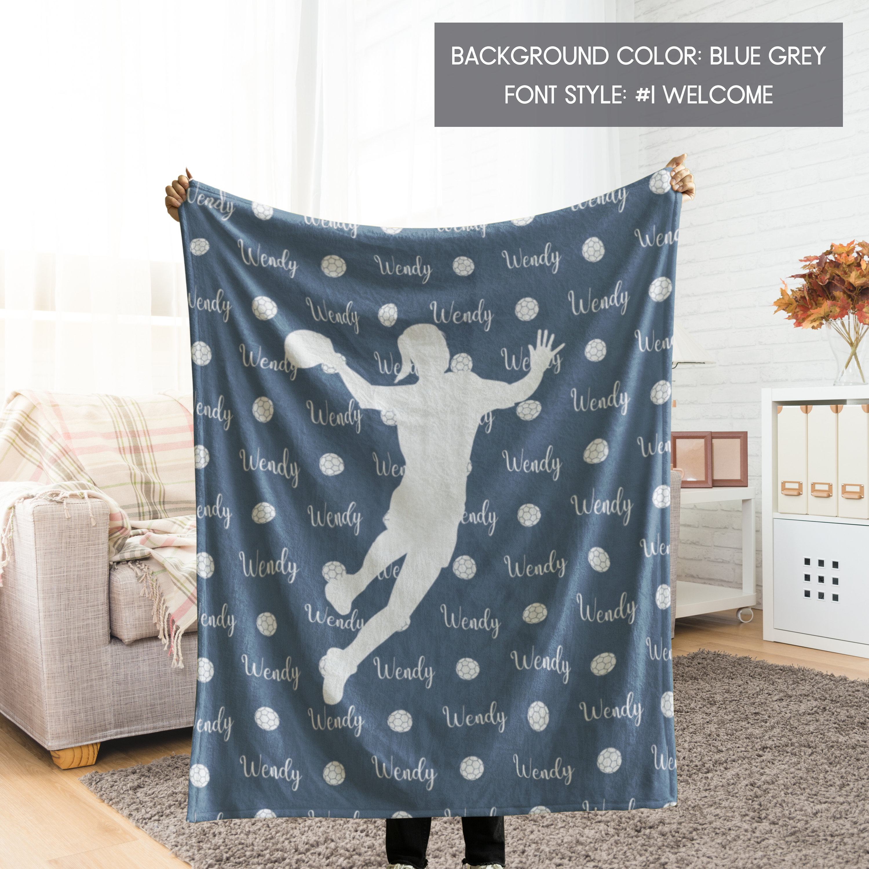 Personalisierte Softballdecke für Tochter, Enkelkinder, beste Freundin, Teamkollegin, individuelle Sportdecke für Mädchen, individuelles Sportgeschenk für Mädchen
