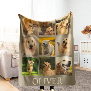 Customizable Photo Blanket, Photo Collage Gifts for him or her, Family & Friends Custom Gifts, Special Memory Keepsake for Wedding, Birthday image 2
