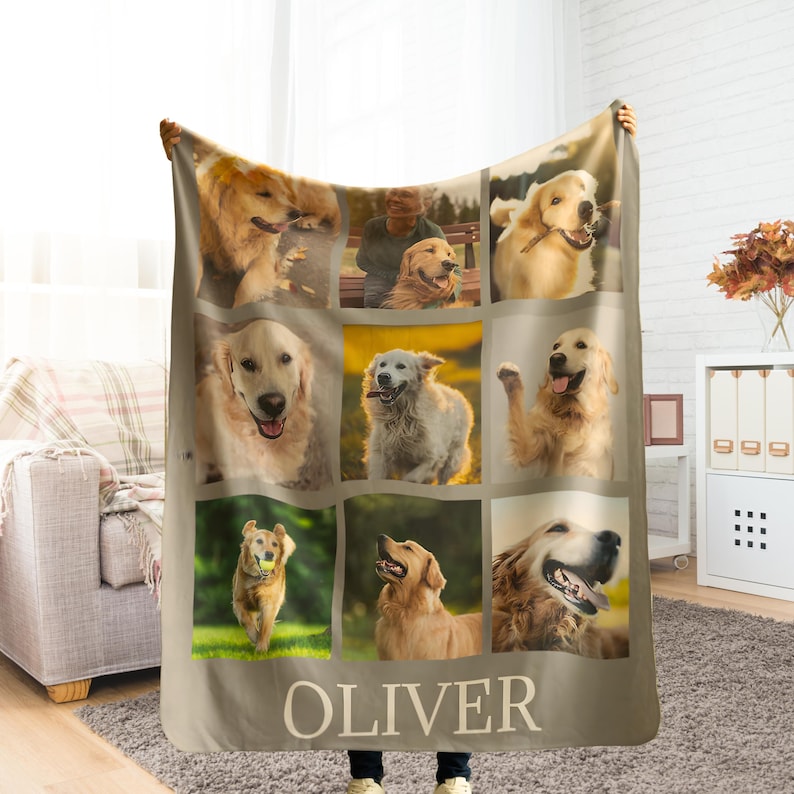 Customizable Photo Blanket, Photo Collage Gifts for him or her, Family & Friends Custom Gifts, Special Memory Keepsake for Wedding, Birthday image 2