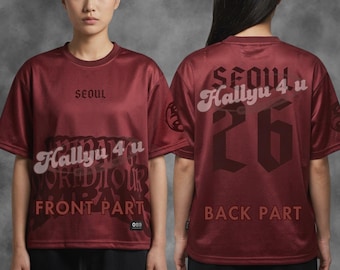 Ari Rang Maroon Kpop Baseball Jersey Korean Concert Fit Personalized Fan Gift, Streetwear Inspired Jersey for Armys
