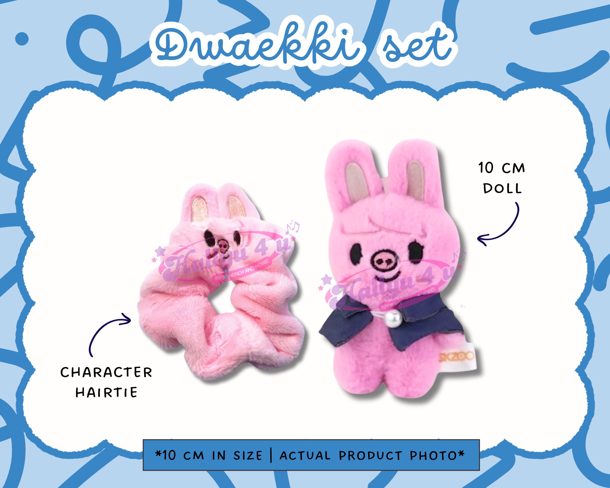 10cm ファンメイド K-POP ぬいぐるみ キャラクターヘアタイ付き