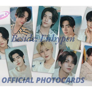 Cartões fotográficos oficiais Enhypen Kpop AO LADO do Japão Limited | Jungwon Heeseung Jay Jake Sunghoon Sunoo Ni-ki | presentes k-pop