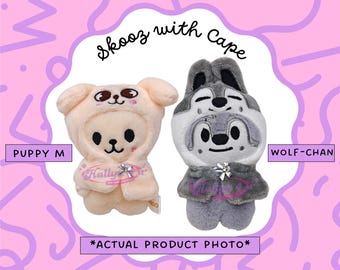 NEW! Stray kids fanmade plush doll keychain baby ver with plush cape Bangchan Hyunjin Felix Leeknow Han IN Seungmin Changbin kpop gifts